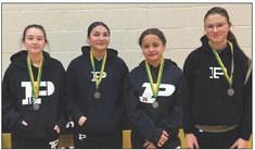 The Post Junior High Lady Lopes competed in the New Deal Lion Relays last week. All team members improved on time and distance, even though the competition was much more challenging than the previous meet. Medal winners included Laurel Groomer - 2nd 2400M; Rylee Hernandez - 3rd Shot Put; Harley Reyna – 1st 100M Dash; Soffi Scott - 2nd 100M Hurdles; and Alysah Payne (not pictured) placed 3rd 2400. | COURTESY PHOTO